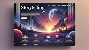 A Visually Striking Web Design Concept That Embodies Storytelling